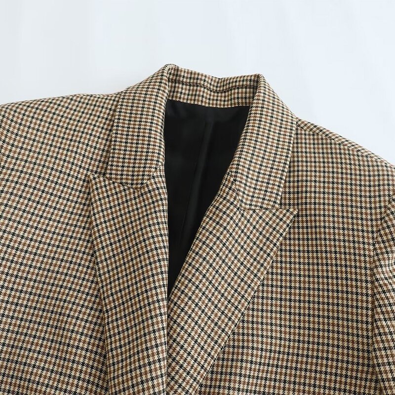 Blazer Coat Manufacturer - OEM Custom PB&ZA Women 2024 Autumn Double