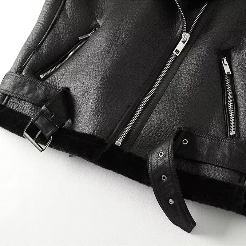 Fur Vest Manufacturer - OEM Custom PB&ZA Women 2022 Winter One Sleeveless