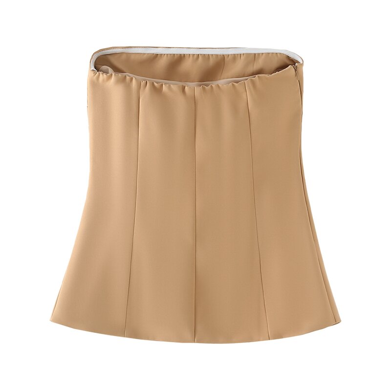 Pantsuit Manufacturer - OEM Custom PB&ZA Set Woman 2 Pieces 2024 Strapless