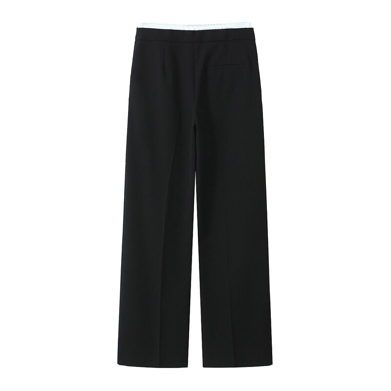 Pants Manufacturer - OEM Custom PB&ZA Women 2024 Double Waist and Wide