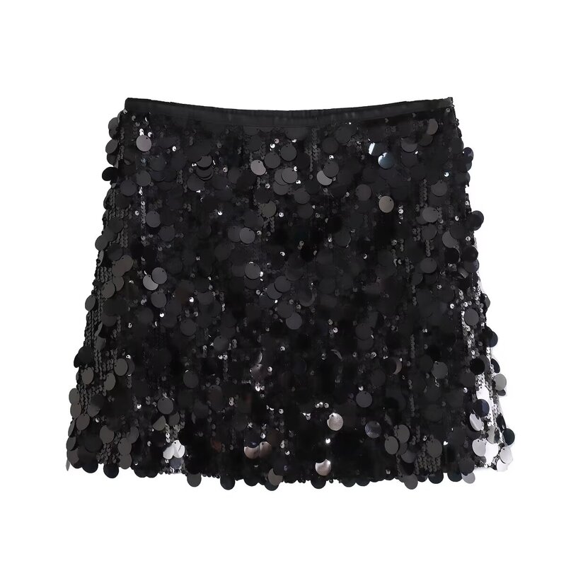 Mini Skirts Manufacturer - OEM Custom PB&ZA Women 2025 Autumn Sequins