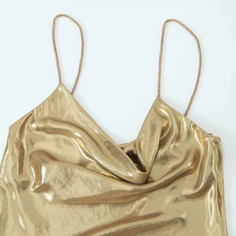 Dress Manufacturer - OEM Custom PB&ZA Women 2023 Autumn Metal Straps