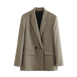 Blazer Coat Manufacturer - OEM Custom PB&ZA Women 2024 Autumn Double