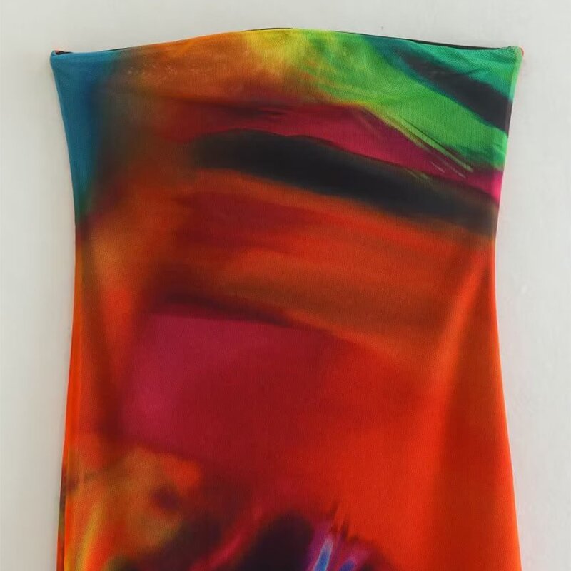 Dress Manufacturer - OEM Custom PB&ZA Women 2022 Autumn Silk Mesh Printed