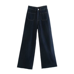 Jeans Manufacturer - OEM Custom PB&ZA Women 2023 Autumn High Waist Straight