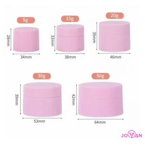 Solid Pink & Blue 5g 10g 15g 30g 50g 80g PP Plastic Jars for Skin Care Cream Loose Powder