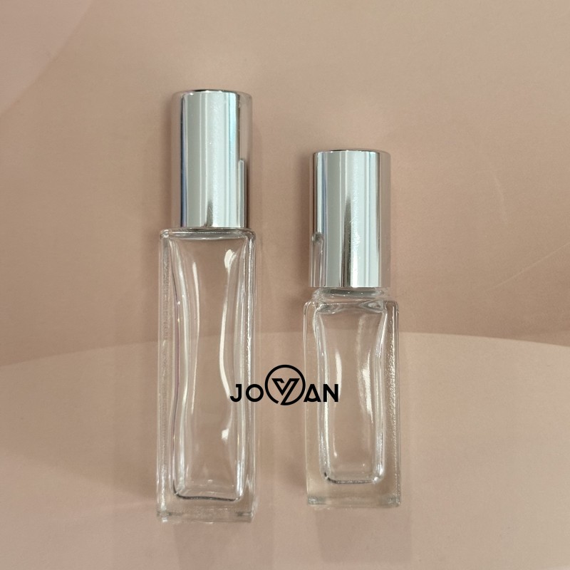 5ml 10ml Flat Design Roll-on Applicator Sealed Carton Pack MUB Empty Square Glass Essential Oil Rollers