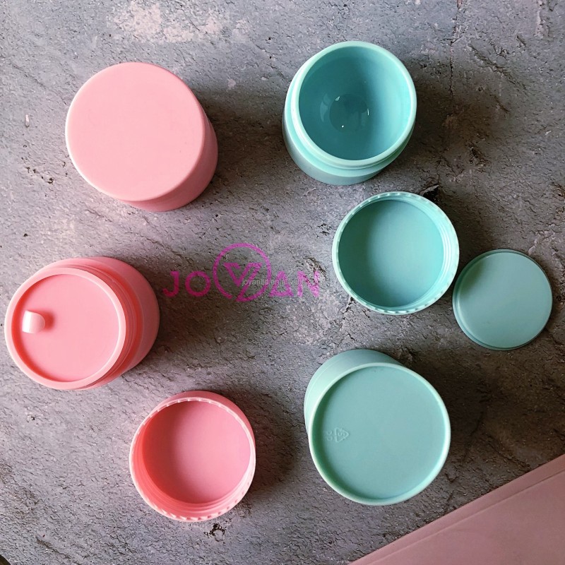 Solid pink Blue 5g 10g 15g 30g 50g 80g pp Plastic Jars Cosmetic for Cream
