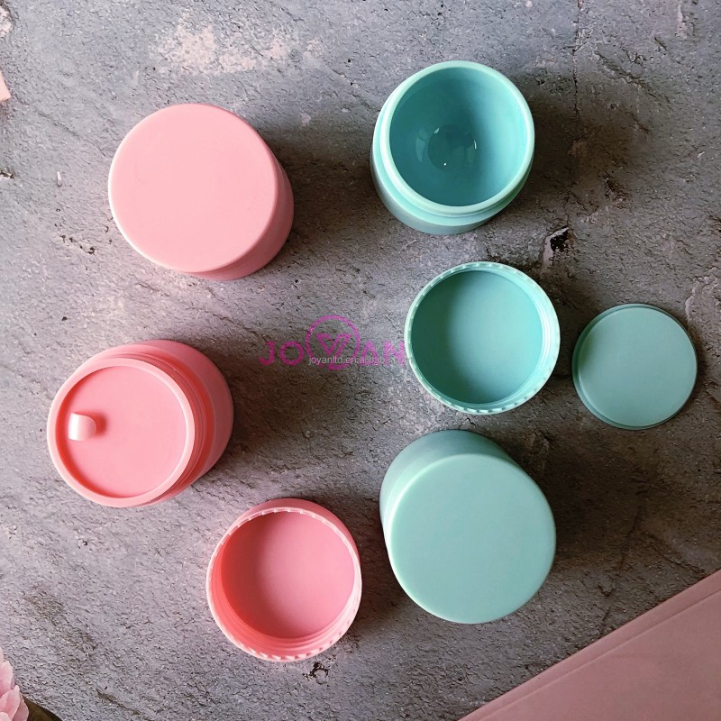 Solid Color 5g-80g PP Cream Jars Plastic Cap Screw Top for Skin Care Travel Packing Face Cream