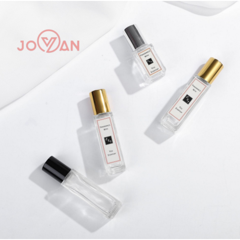 5ml 10ml Essential Oil Roll on Clear Glass square Bottle