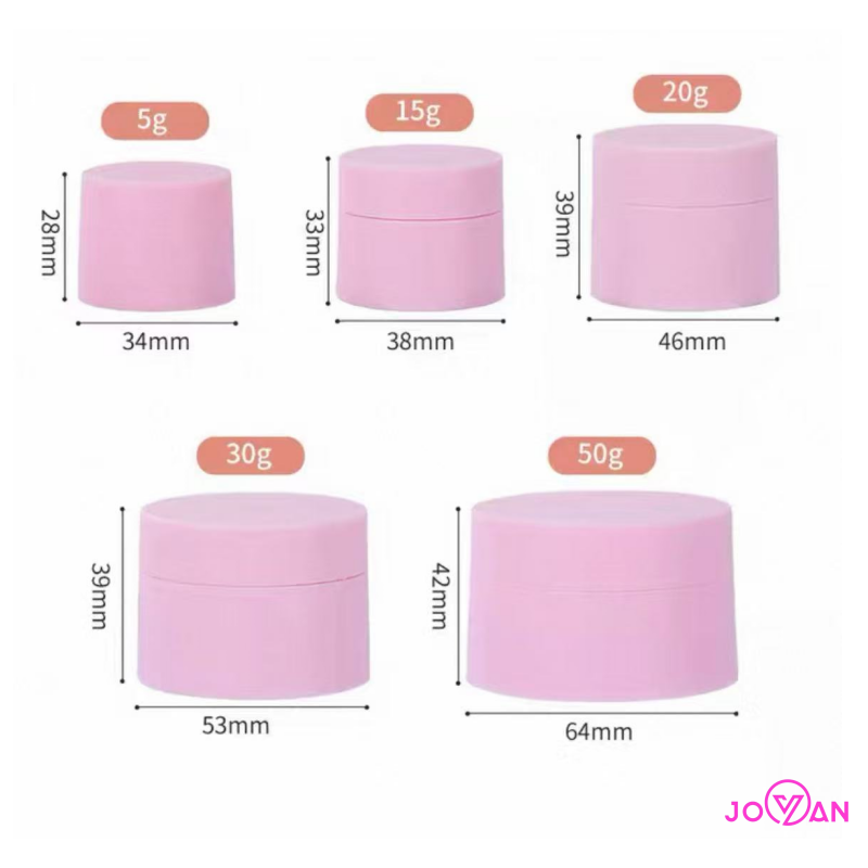 Wholesale Various Models Blue and Pink Plastic Cosmetic Jar for Eye Cream Empty Lotion Packaging