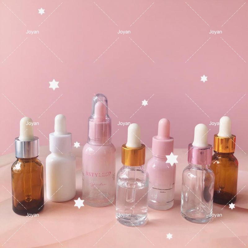 Rose Golden Droppe Serum Bottle with Screw Cap 5ml-50ml Capacities 1000pcs MOQ for Skin Care