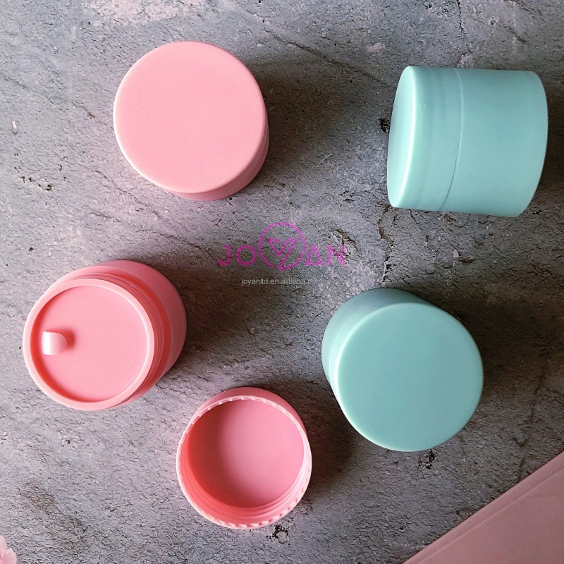 Solid Color 5g-80g PP Cream Jars Plastic Cap Screw Top for Skin Care Travel Packing Face Cream