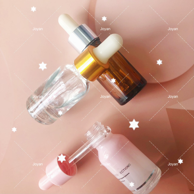 Rose Golden Droppe Serum Bottle 5ml to 50ml Sizes with Screw Seal Essential Oil Bottles for Skin Care MOQ 1000pcs