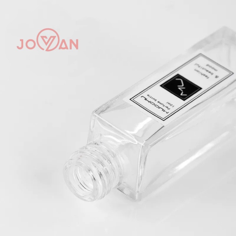 5ml 10ml Essential Oil Roll on Clear Glass square Bottle