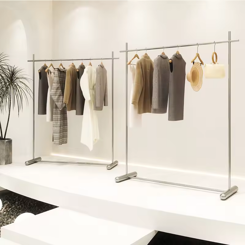 Display Stand Factory - Minimalist for Clothing Store Hanging Shelf