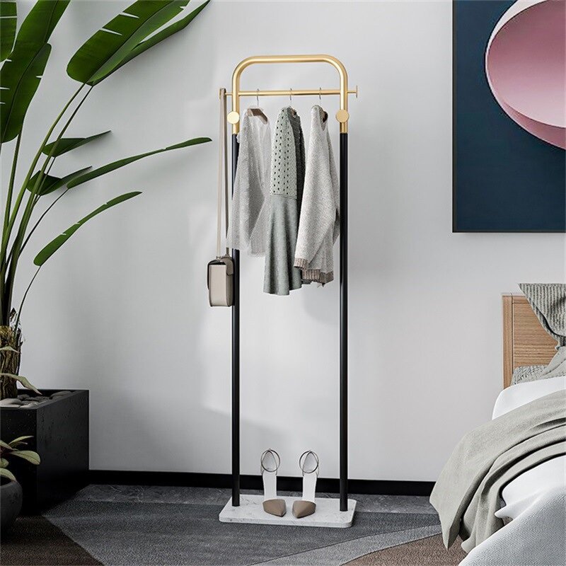 Clothes Rack Factory - Light Luxury Marble Floor Hanger Storage