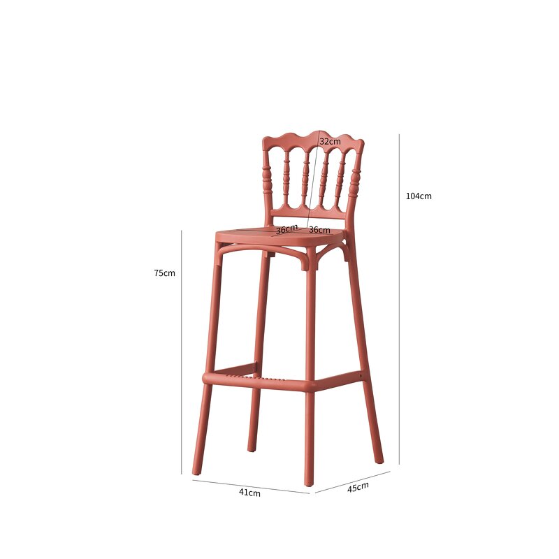 Bar Stool Factory - Plastic Outdoor Kitchen Modern Stool
