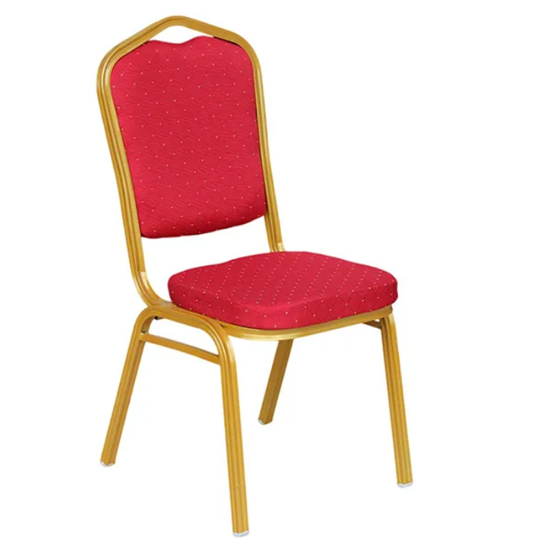 Stacking Chair Factory - Modern Aluminum Golden Black Banquet