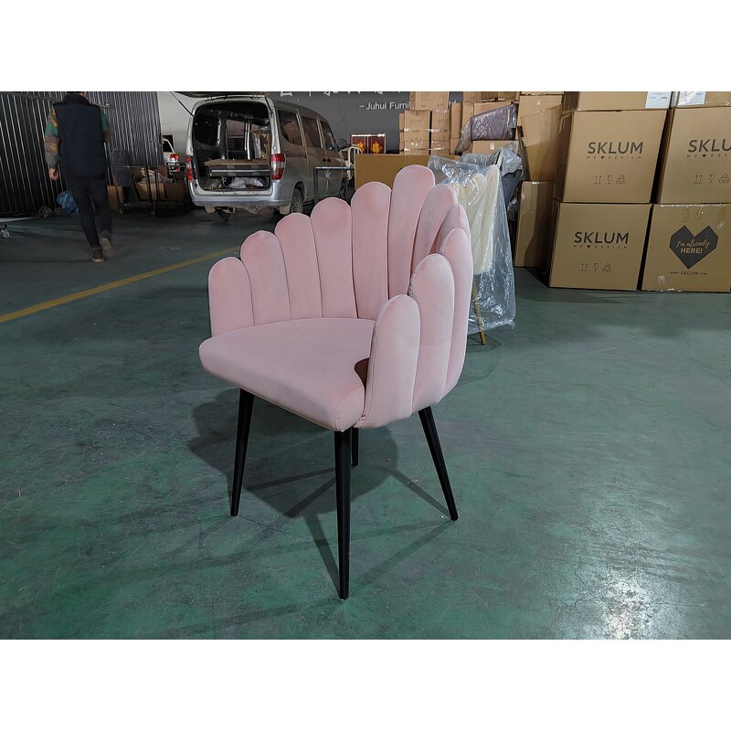Dining Chair Supplier - Velvet Arm Hotel Restaurant Fabric