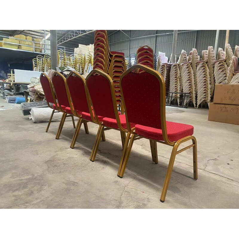 Banquet Chair Factory - Outdoor Gold Stacking Metal Iron