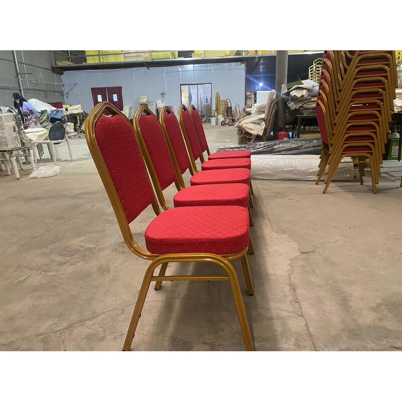 Banquet Chair Factory - Outdoor Gold Stacking Metal Iron
