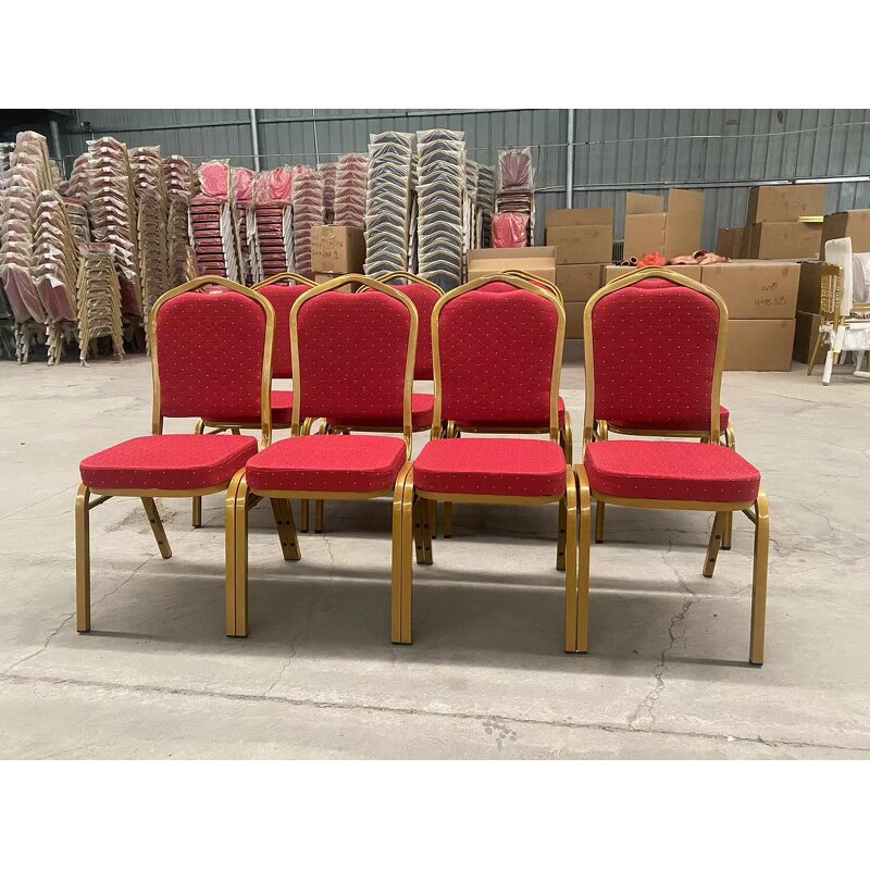 Banquet Chair Factory - Outdoor Gold Stacking Metal Iron