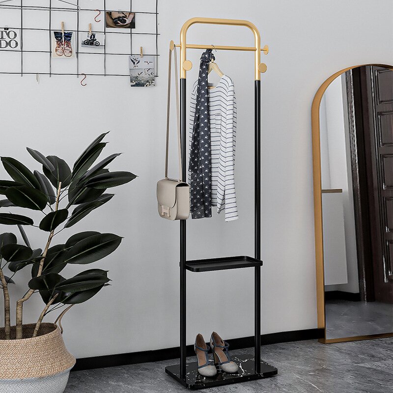 Clothes Rack Factory - Light Luxury Marble Floor Hanger Storage