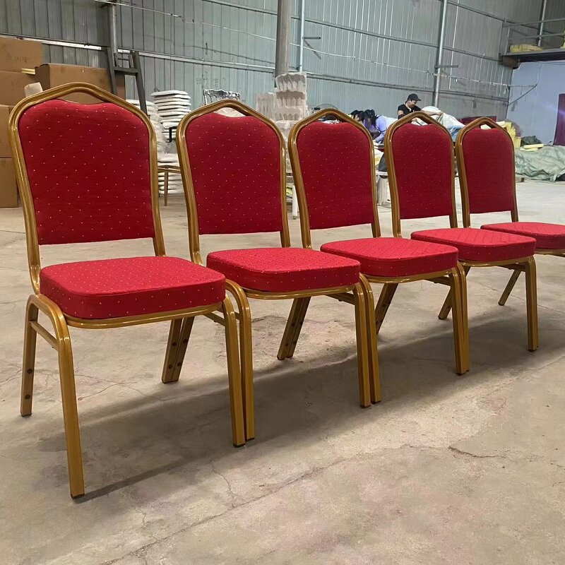 Banquet Chair Factory - Outdoor Gold Stacking Metal Iron