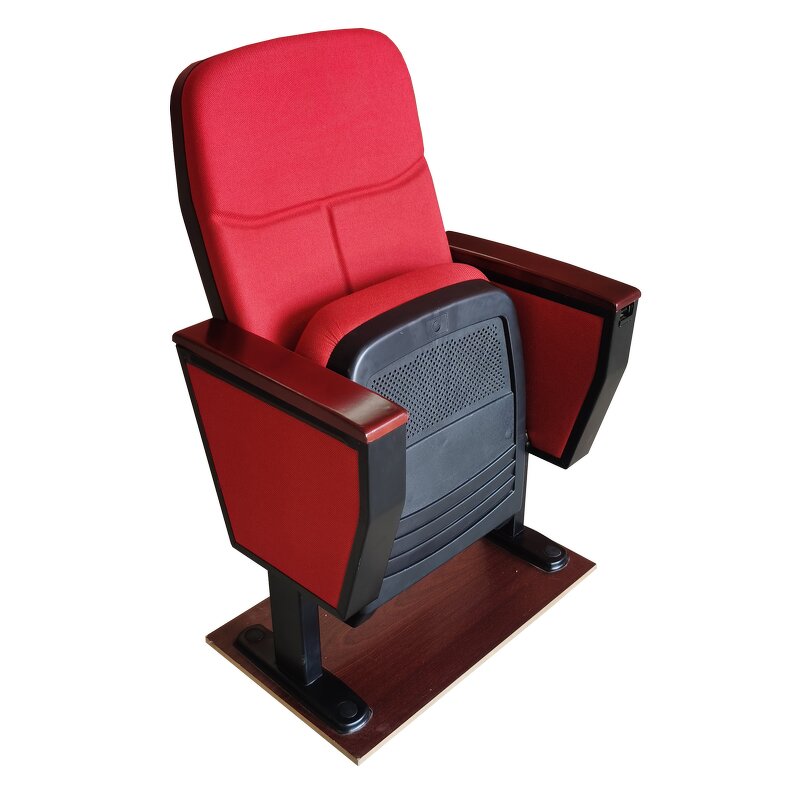 Auditorium Chair Factory - Lecture Hall Folding Wood Armrest