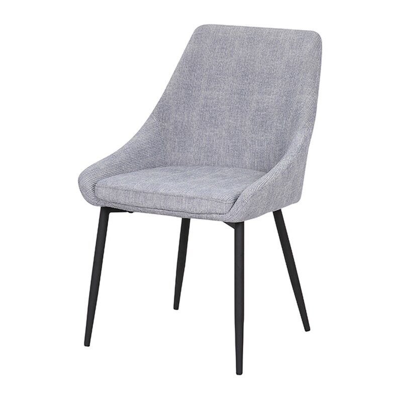 Dining Chair Factory - Modern Steel Black Leg Velvet Cushion