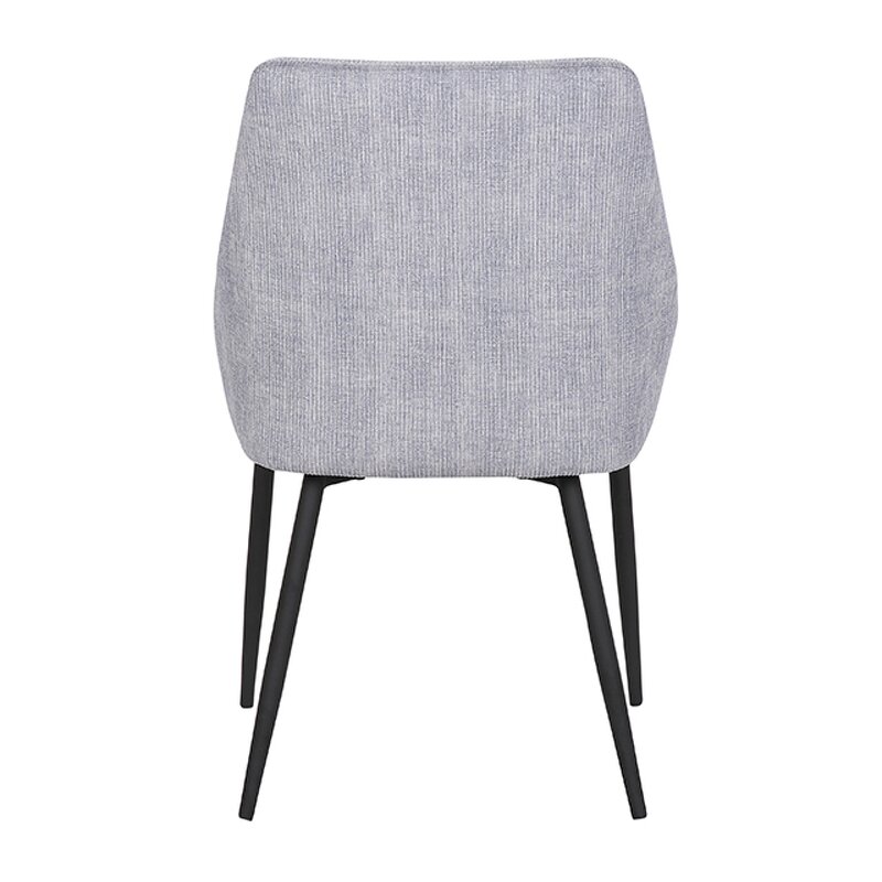 Dining Chair Factory - Modern Steel Black Leg Velvet Cushion