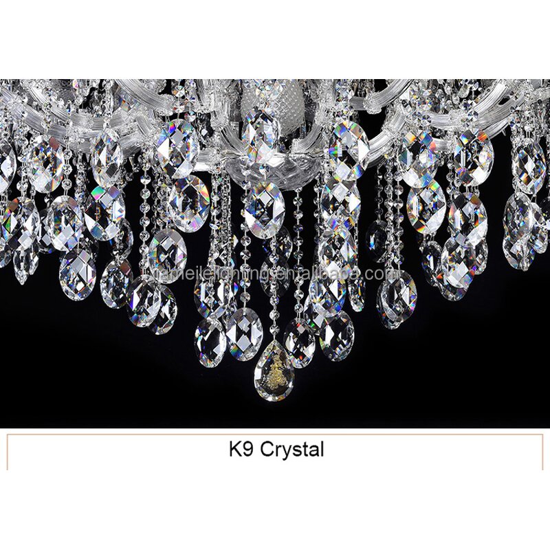 Crystal Chandelier Factory - Customized Gold K9 Modern Hotel