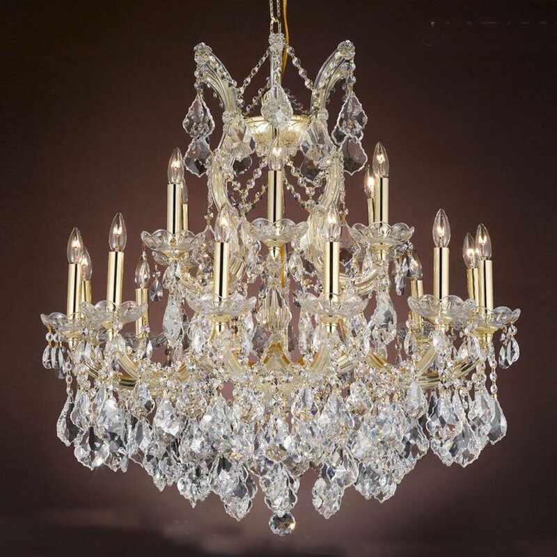 Chandelier Supplier - Custom Golden Maria Theresa Crystal