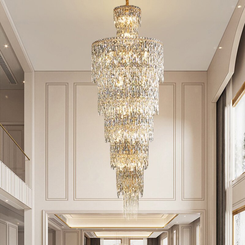 Crystal Ceiling Light Factory - Modern Luxury Multi-Tiered