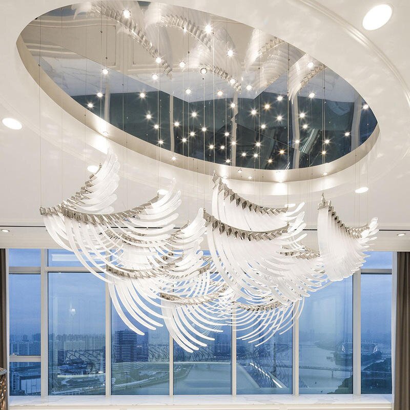 Glass Chandelier Supplier - Custom for Hotel Lobby Spiral