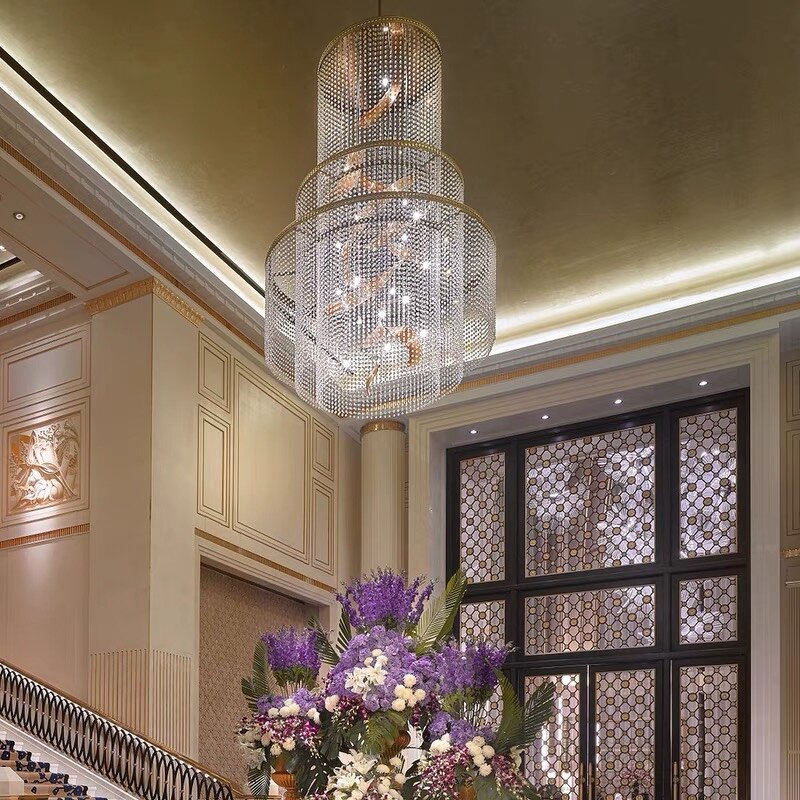 Round Crystal Chandelier Supplier - Luxury for Indoor Wedding