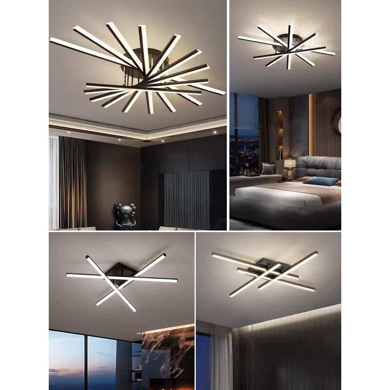 Black Ceiling Light Factory - 2024 Modern Simple Luxury Creative