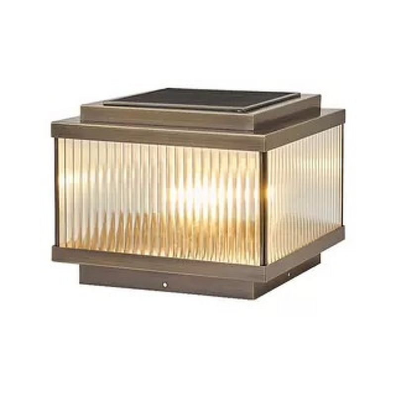 Solar Column Light Supplier - All Copper European Style Warm White