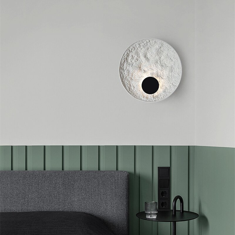 Resin LED Wall Lamp Supplier - Nordic Wabi Sabi Decorative Art