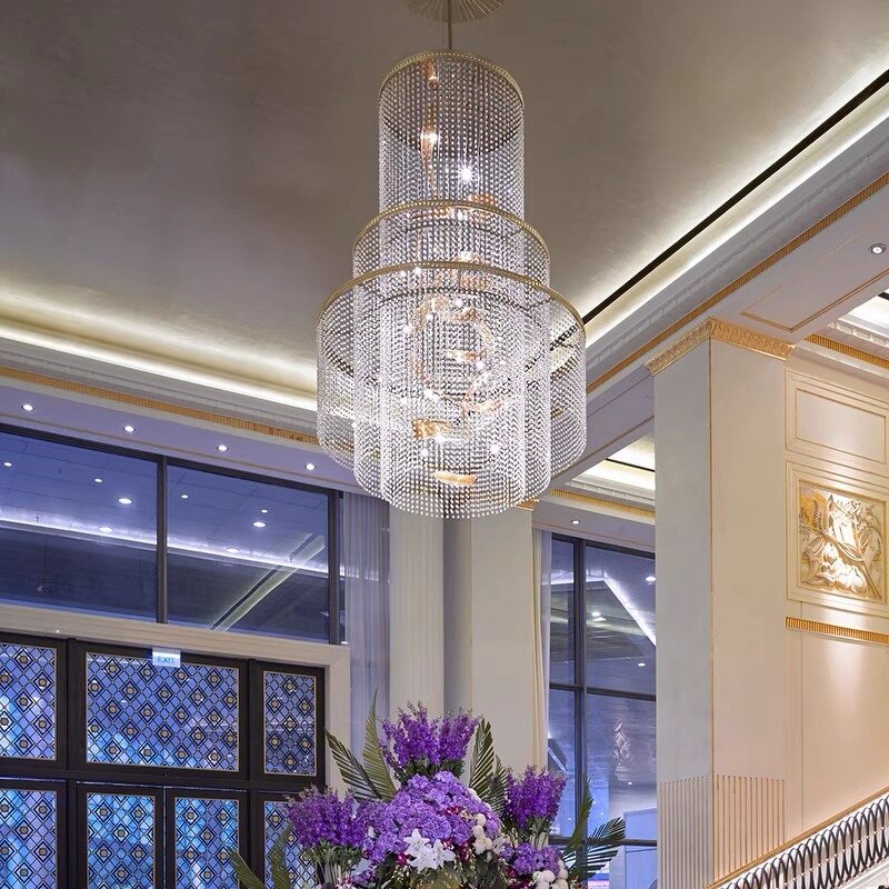 Round Crystal Chandelier Supplier - Luxury for Indoor Wedding