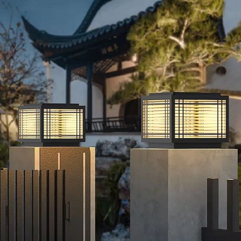 Solar Column Lamp Factory - Minimalist LED Outdoor Courtyard