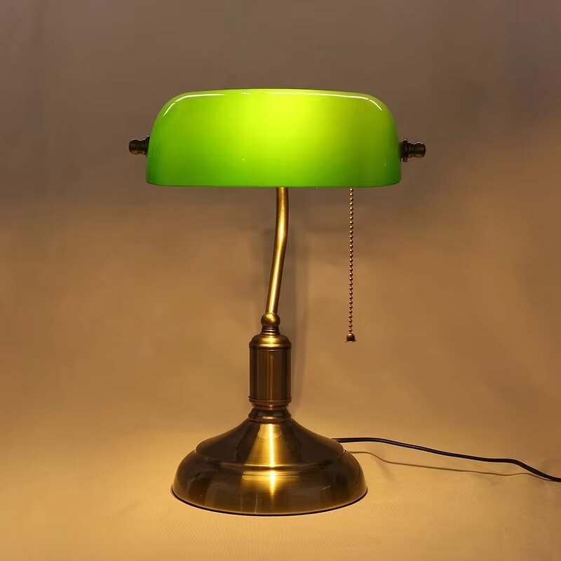 European LED Desk Lamp Factory - Modern Jade Green Retro
