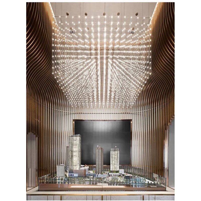 Stainless Steel Cube Chandelier Factory - Original Modern Custom