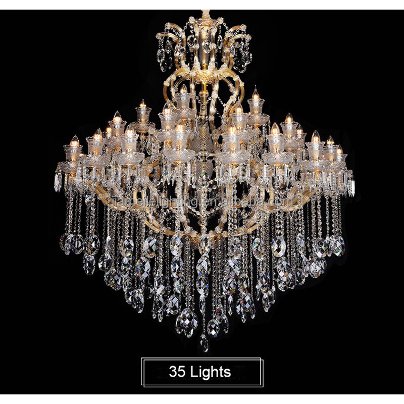 Crystal Chandelier Factory - Customized Gold K9 Modern Hotel