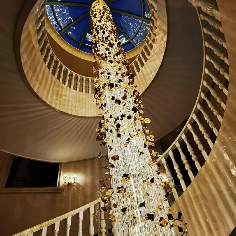 Large Crystal Pendant Light Factory - Customized Luxury for Hotel