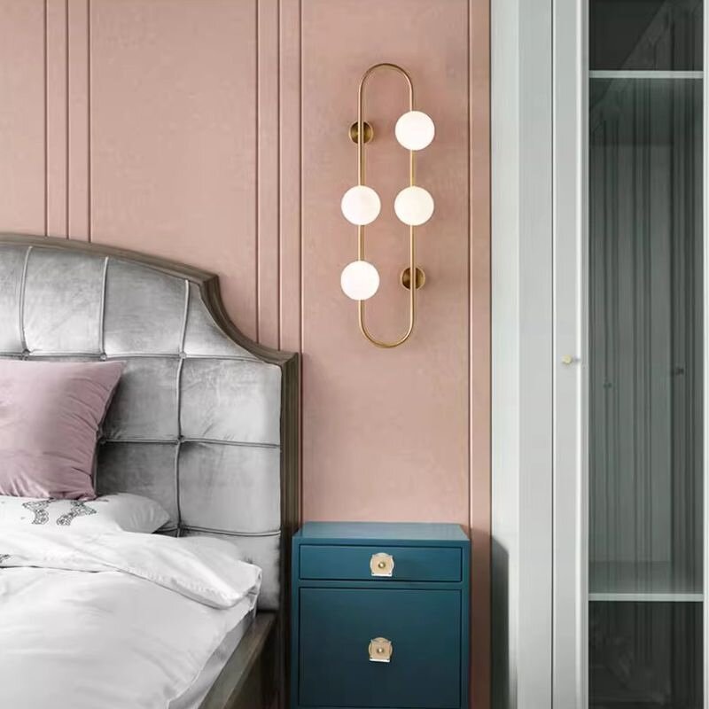 Glass Ball Wall Light Factory - Nordic Minimalist Iron Paper Clip