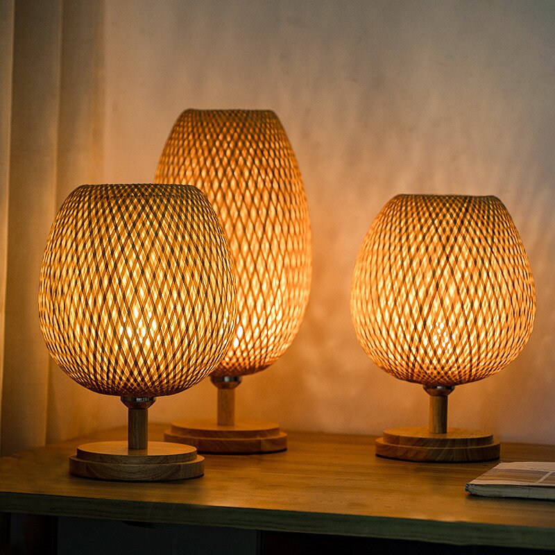 Japanese Bamboo Table Lamp Factory - Zen Style Vintage Decor