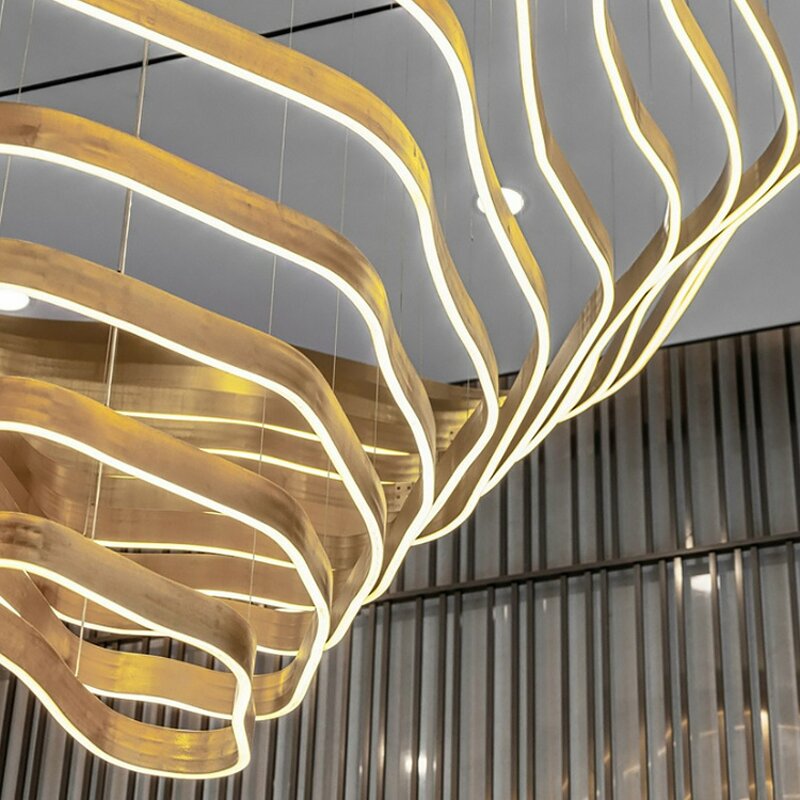 Aluminum Mountain Chandelier Factory - Custom Large Villa Hotel