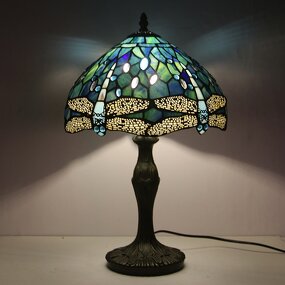 Tiffany LED Table Lamp Supplier - French Style Iron Body